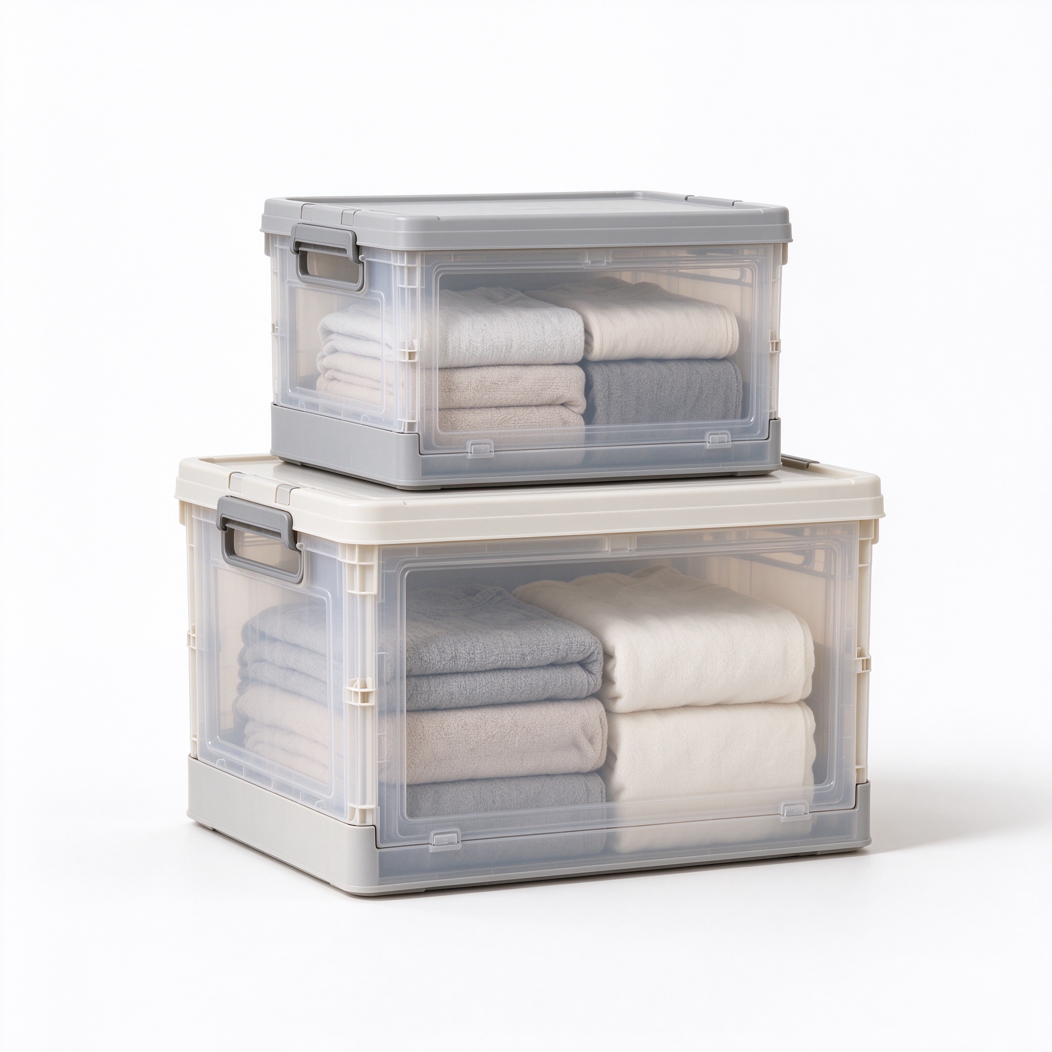 Foldable storage boxes